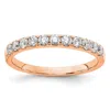 Diamond2deal 14k Gold Lab Grown Diamond Wedding Band Ring 1/2ct Clarity- Vs Color- G-h In Pink