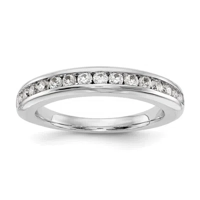 Diamond2deal 14k Gold Lab Grown Diamond Wedding Band Ring 1/2ct Clarity- Vs Color- G-h In White