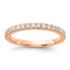 Diamond2deal 14k Gold Lab Grown Diamond Wedding Band Ring 1/3ct Clarity- Vs Color- D-e In Pink