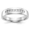 Diamond2deal 14k Gold Lab Grown Diamond Wedding Band Ring 1/3ct Clarity- Vs Color- D-e In White