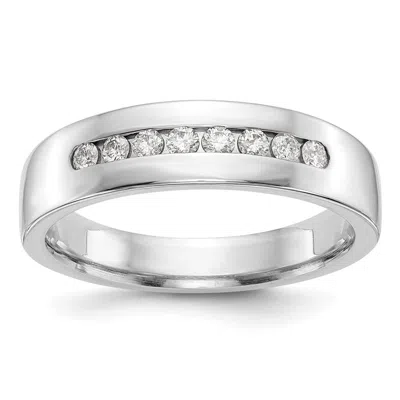 Diamond2deal 14k Gold Lab Grown Diamond Wedding Band Ring 1/3ct Clarity- Vs Color- D-e In White