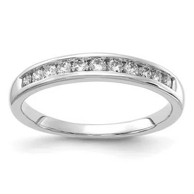 Diamond2deal 14k Gold Lab Grown Diamond Wedding Band Ring 1/3ct Clarity- Vs Color- D-e In White