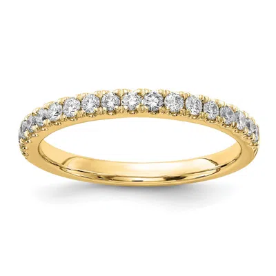 Diamond2deal 14k Gold Lab Grown Diamond Wedding Band Ring 1/3ct Clarity- Vs Color- D-e In Yellow