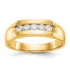 Diamond2deal 14k Gold Lab Grown Diamond Wedding Band Ring 1/3ct Clarity- Vs Color- D-e In Yellow