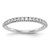 Diamond2deal 14k Gold Lab Grown Diamond Wedding Band Ring 1/4ct Clarity- Vs Color- D-e In White