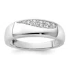 Diamond2deal 14k Gold Lab Grown Diamond Wedding Band Ring 1/4ct Clarity- Vs Color- D-e In White
