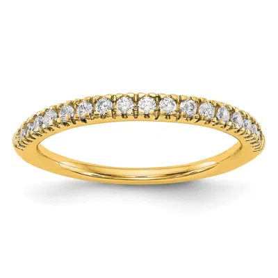 Diamond2deal 14k Gold Lab Grown Diamond Wedding Band Ring 1/4ct Clarity- Vs Color- D-e In Yellow
