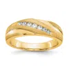 Diamond2deal 14k Gold Lab Grown Diamond Wedding Band Ring 1/4ct Clarity- Vs Color- D-e In Yellow