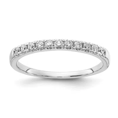 Diamond2deal 14k Gold Lab Grown Diamond Wedding Band Ring 1/4ct Clarity- Vs Color- G-h In White