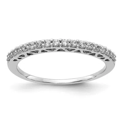 Diamond2deal 14k Gold Lab Grown Diamond Wedding Band Ring 1/4ct Clarity- Vs Color- G-h In White