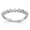 Diamond2deal 14k Gold Lab Grown Diamond Wedding Band Ring 1/4ct Clarity- Vs Color- G-h In White