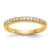 Diamond2deal 14k Gold Lab Grown Diamond Wedding Band Ring 1/4ct Clarity- Vs Color- G-h In Yellow