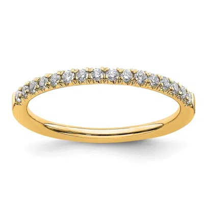 Diamond2deal 14k Gold Lab Grown Diamond Wedding Band Ring 1/4ct Clarity- Vs Color- G-h In Yellow