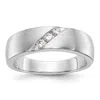 Diamond2deal 14k Gold Lab Grown Diamond Wedding Band Ring 1/5ct Clarity- Vs Color- D-e In White