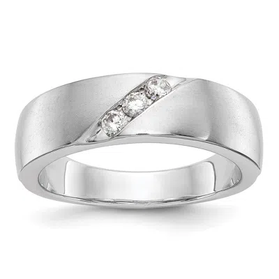 Diamond2deal 14k Gold Lab Grown Diamond Wedding Band Ring 1/5ct Clarity- Vs Color- D-e In White