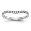 Diamond2deal 14k Gold Lab Grown Diamond Wedding Band Ring 1/5ct Clarity- Vs Color- G-h In White