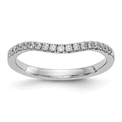 Diamond2deal 14k Gold Lab Grown Diamond Wedding Band Ring 1/5ct Clarity- Vs Color- G-h In White