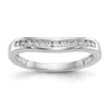 Diamond2deal 14k Gold Lab Grown Diamond Wedding Band Ring 1/5ct Clarity- Vs Color- G-h In White