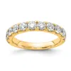 Diamond2deal 14k Gold Lab Grown Diamond Wedding Band Ring 1.5ct Clarity- Vs Color- G-h In Yellow