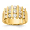 Diamond2deal 14k Gold Lab Grown Diamond Wedding Band Ring 1.5ct Clarity- Vs Color- G-h In Yellow