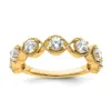 Diamond2deal 14k Gold Lab Grown Diamond Wedding Band Ring 1ct Clarity- Vs Color- G-h In Yellow