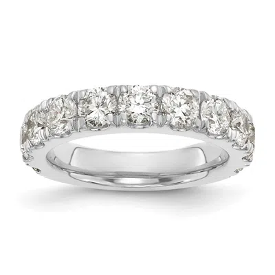Diamond2deal 14k Gold Lab Grown Diamond Wedding Band Ring 2ct Clarity- Vs Color- G-h In White