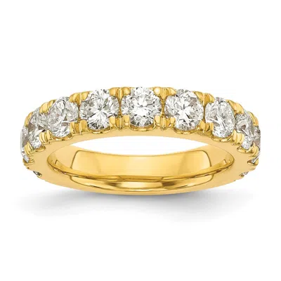 Diamond2deal 14k Gold Lab Grown Diamond Wedding Band Ring 2ct Clarity- Vs Color- G-h In Yellow