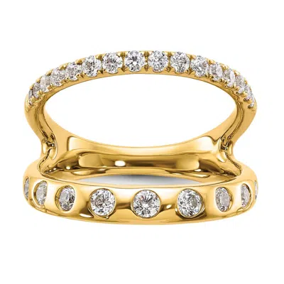 Diamond2deal 14k Gold Lab Grown Diamond Wedding Band Ring 3/4ct Clarity- Vs Color- D-e In Yellow