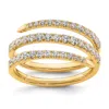 Diamond2deal 14k Gold Lab Grown Diamond Wedding Band Ring 3/4ct Clarity- Vs Color- D-e In Yellow