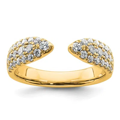 Diamond2deal 14k Gold Lab Grown Diamond Wedding Band Ring 3/4ct Clarity- Vs Color- D-e In Yellow