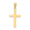 Diamond2deal 14k Gold Polished Cross Charm In Yellow