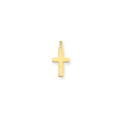 Diamond2deal 14k Gold Polished Jesus Cross Charm Pendant