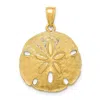 Diamond2deal 14k Gold Polished S Dollar Charm In Yellow