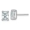 Diamond2deal 14k Gold Radiant 2 Ct Lab Grown Diamond Stud Earrings Vs Clarity, D-e Color In Yellow