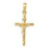 Diamond2deal 14k Gold Stick Style Crucifix Pendant In Yellow