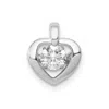 Diamond2deal 14k Gold Vibrant Lab Grown Diamond Pendant (0.25ct, Vs, G-h) In White