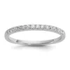 Diamond2deal 14k Rose Gold Lab Grown Diamond Wedding Band Ring 0.24ct Clarity- Vs Color- G-h In White