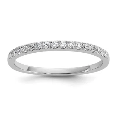 Diamond2deal 14k Rose Gold Lab Grown Diamond Wedding Band Ring 0.24ct Clarity- Vs Color- G-h In White