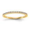 Diamond2deal 14k Rose Gold Lab Grown Diamond Wedding Band Ring 0.24ct Clarity- Vs Color- G-h In Yellow