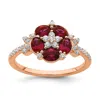 Diamond2deal 14k Rose Gold Lab Grown Diamond Wedding Band Ring 1/4ct Clarity- Vs Color- G-h In Pink