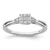 Diamond2deal 14k Two-tone Lab Grown Diamond Wedding Band Ring 0.16ct Clarity- Vs Color- G-h In Yellow