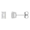 Diamond2deal 14k White Gold 1 1/2ct Lab-grown Diamond Earrings Clarity Si, Color G-h In White