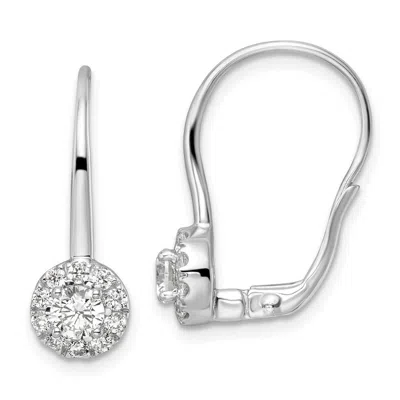 Diamond2deal 14k White Gold 1 Ct Lab Grown Diamond Drop Dangle Earrings