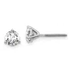 Diamond2deal 14k White Gold 1 Ctw Lab Grown Diamond Screwback Stud Earrings In White