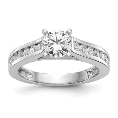 Diamond2deal 14k White Gold 1/2 Ct Lab Grown Diamond Engagement Ring