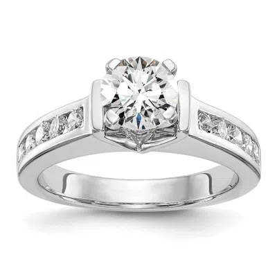 Diamond2deal 14k White Gold 1/2 Ct Lab Grown Diamond Engagement Ring