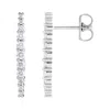 Diamond2deal 14k White Gold 1/2ct Lab-grown Diamond Earrings Clarity Si, Color G-h In White