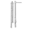 Diamond2deal 14k White Gold 1.6 Ct Lab Grown Diamond Dangle Earrings Vs Clarity, G-h Color In White