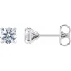 Diamond2deal 14k White Gold 1ct Lab-grown Diamond Cocktail Stud Earrings Clarity Si, Color G-h In White