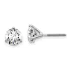 Diamond2deal 14k White Gold 2 Ctw Lab Grown Diamond Stud Earrings Screwback In White